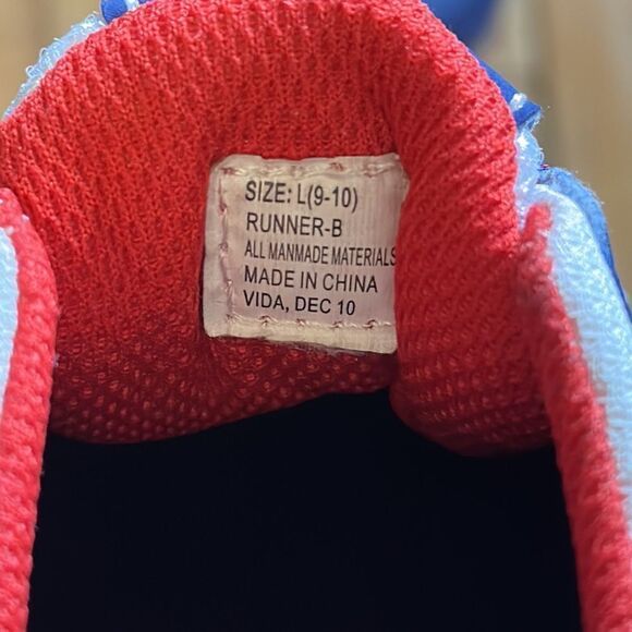 Carters sneakers size 9 to 10 Boys Blue Slip On No Tie Lightweight Foam shoe - Picture 4 of 5